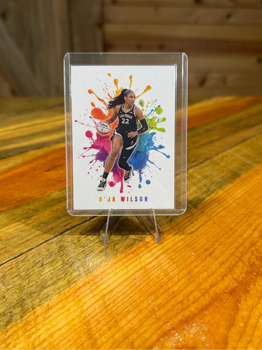 A'ja Wilson Las Vegas Aces Custom Basketball Trading Card